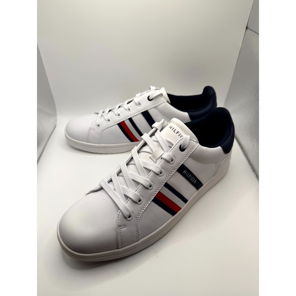 Tommy Hilfiger Luppo TMLUPPO-C Mens 12 Sneaker White Red Textile Casual Shoes